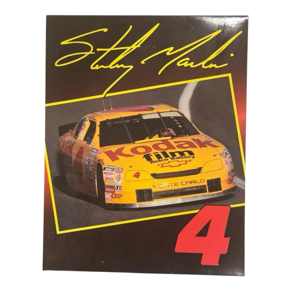 Lot of 5 1996 Napco Nascar 3 Holed Punched Folders 9 1/4 X 11 3/4